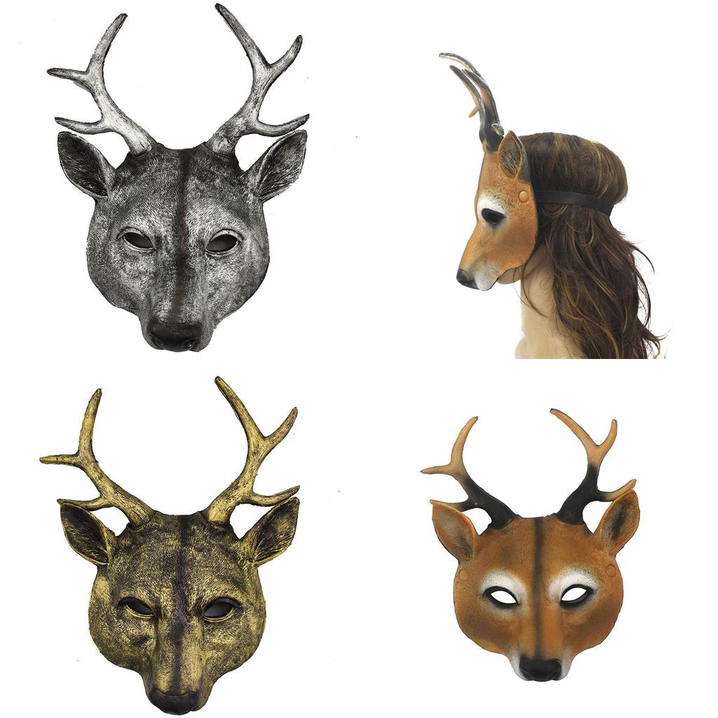 Stunning Deer Mask For Cosplay And Costume Parties Various Color Options