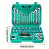 37pcs Mechanics Sockets Set Ratchets Wrench 1/2"Drive  Standard Sockets,Mechanic Tool Kits For Auto Repair Combination Wrenches