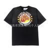 Unisex Oversized Streetwear Tee With Distressed Ink Wash Print Loose Fit Cotton T-Shirt Casual Wear