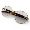 Good Cartier sunglasses Trinity Wooden Temple gold Women Used