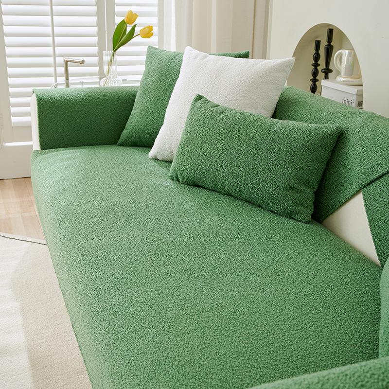 INS Style Plush Sofa Slipcover Cover Cloth Waterproof Sofa Cover Cover Four Seasons Universal Sofa Cushion