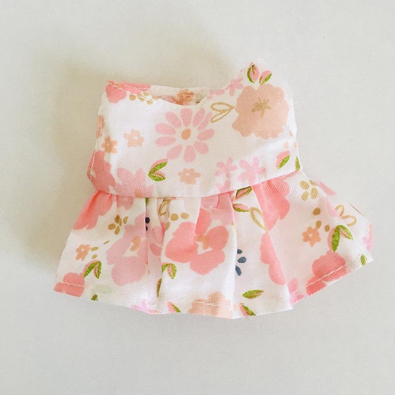 בגדי בובת קטיפה ויניל חמודה 17 ס"מ קופסה עיוורת - תליון LaBuBu שמלת אביזרים