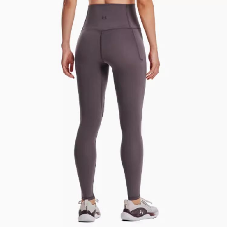 Under Armour Meridian Solid High-Waisted Training Leggings Women Leggings Gray 1382528-057