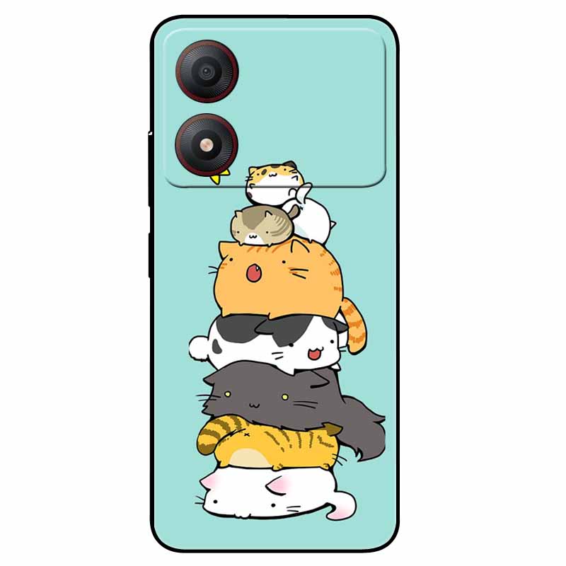 Pour ZTE Blade A34 4G Coque Anti-choc TPU Silicone Souple Housse de Téléphone pour ZTE Blade A 34 Funda Peinte pour BladeA34 Capa de Luxe