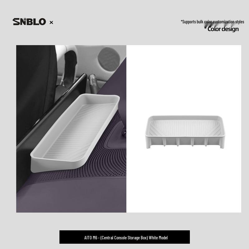 AITO M6 Car-Specific Waterproof Storage Box & Interior Silicone Decoration Accessory