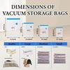 Vacuum Storage Bags with Electric/Hand Pump Multi-Purpose Plastic Rectangular Bags with Zipper Closure Space-Saving Organizer
