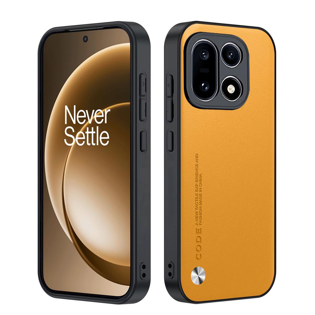 Cover for Oneplus 15 13 13R 13T 12 11 Case Luxury Fiber Texture PU-Leather Full Protection Shockproof Phone Capa Funda