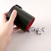 GWHOLE Dice Cup Dice Stackable PU Leather Double 10 Dice Set, Dice, Material, Layer, (Black)