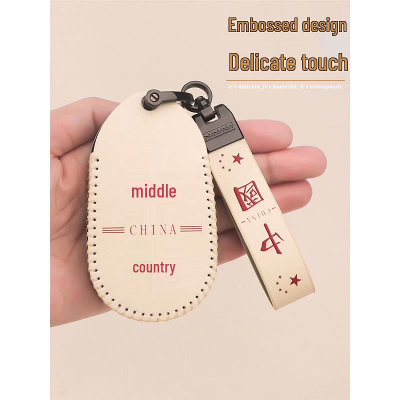 Key Case for Neta S/U2 22 Models: Compatible with Neta U-II Electric Car, Cartoon Remote Control Key Bag with Buckle