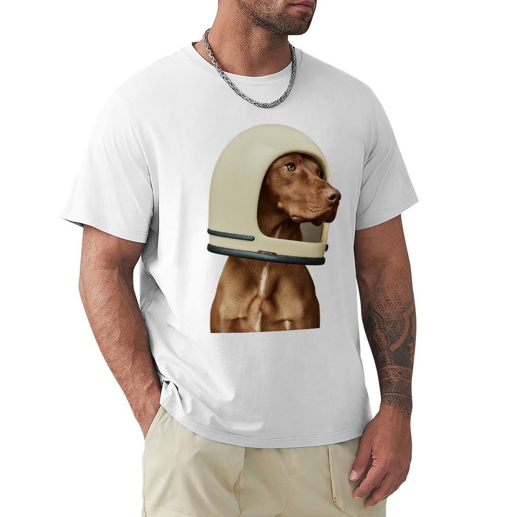 Dog Wear Ing A Space Helmet TShirt Big And Tall Solid Color TShirt