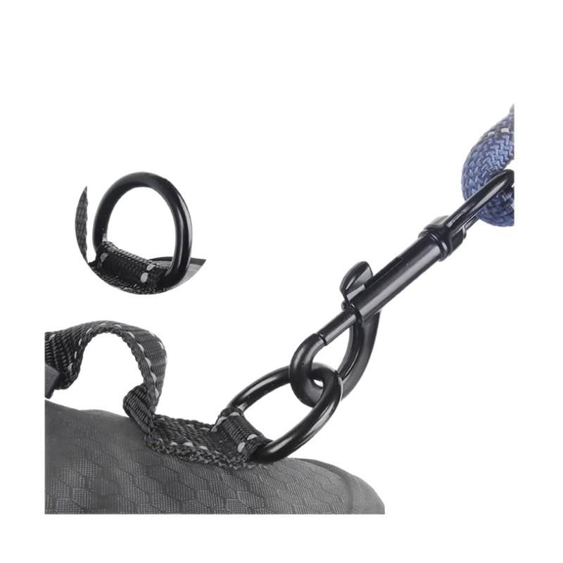 Pet products medium and large pet dog  rope imitation nylon dog walking rope, new reflective dog leash chest strap set
