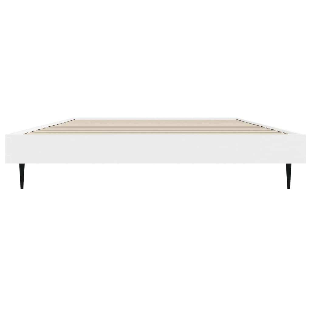 vidaXL Bettgestell Weiß 90x200 cm Holzwerkstoff