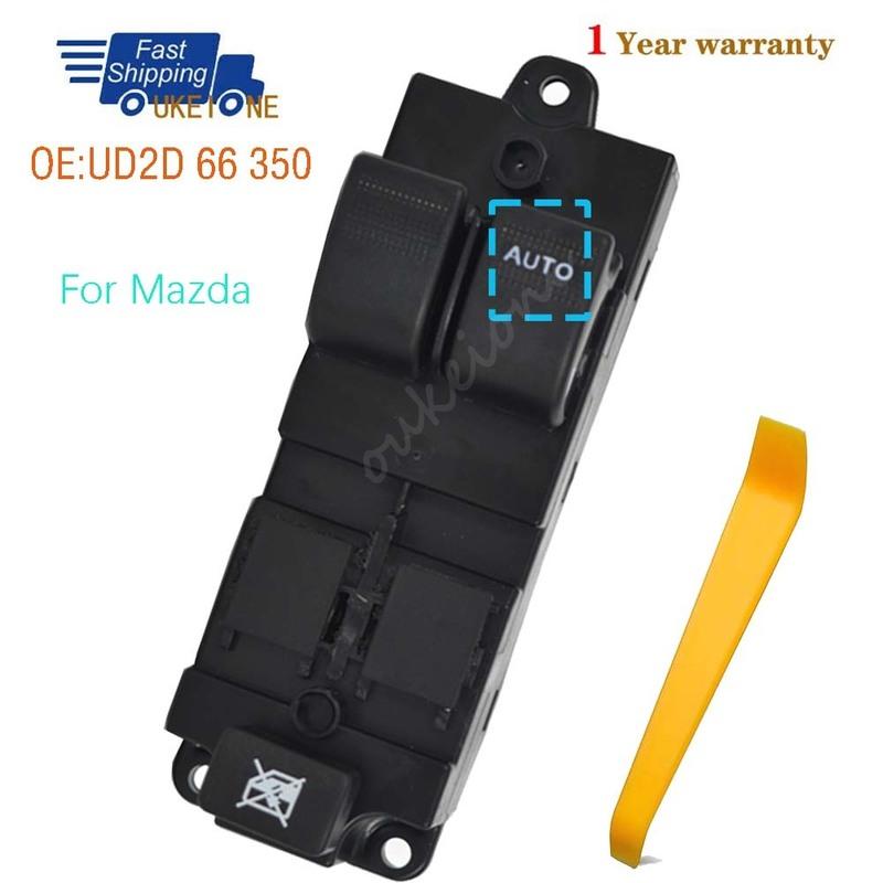 

UD2D 66 350 For Mazda Front Right Electric Power Window Switch lifter Control regulator Button Parts RHD UD2D66350
