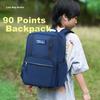 YOME Elementary School Backpack for Grades 1-3 Boys and Girls Lightweight Load-Reducing Navy Blue Shoulder
