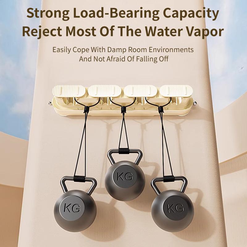 Bathroom Row Non Perforated Mop Holder Suction Cup Wall Mounted Storage Rack Broom Clip Home Storage Supplies