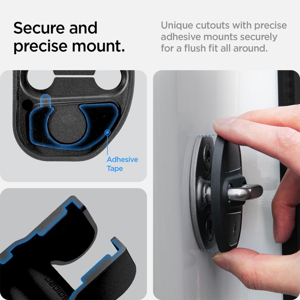 Spigen Door Lock Cover for Tesla Model Y/3 TO320 (Black) ACP07123