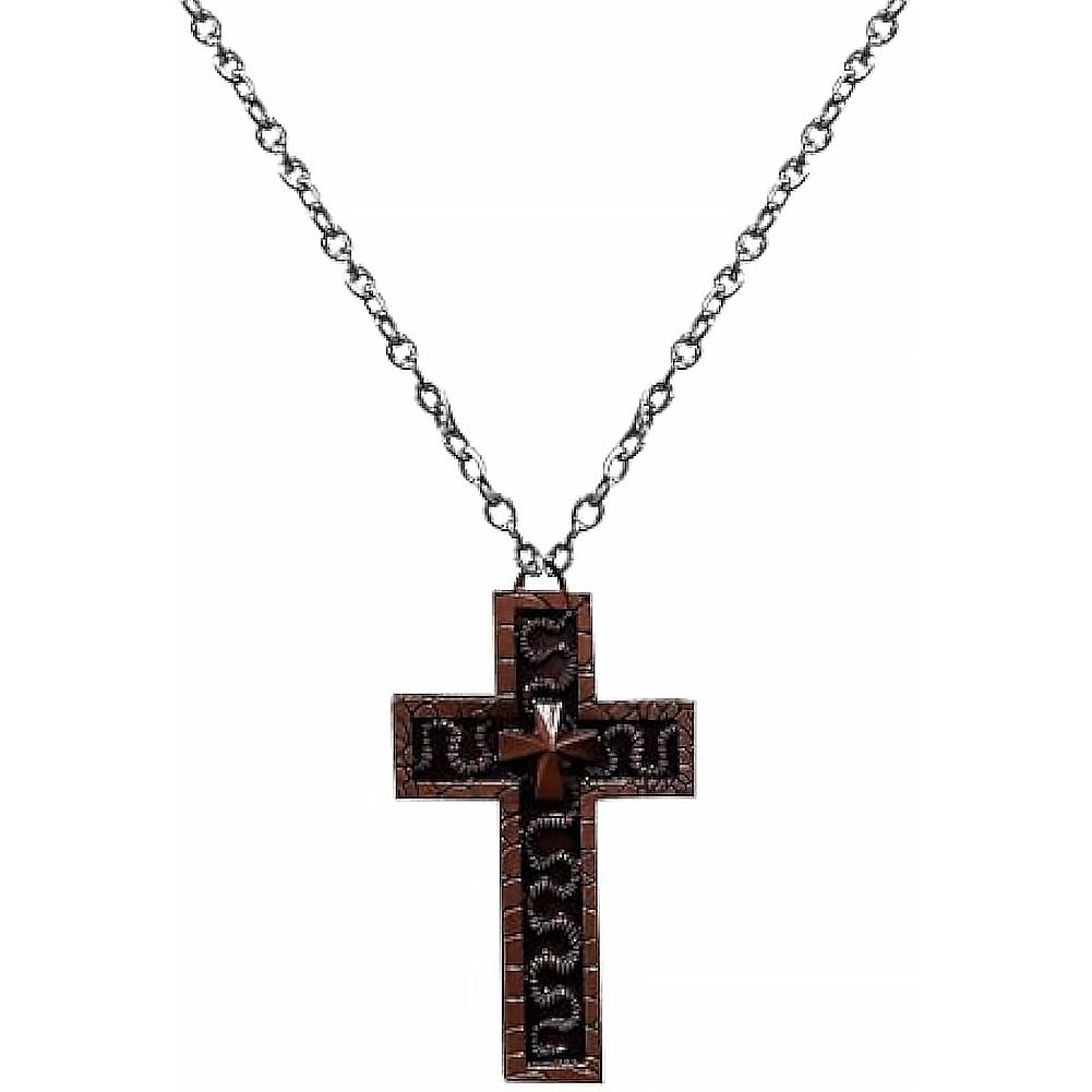 Squids Necklace Game Cross-shaped Necklace with Secret Compartment Antique Cro