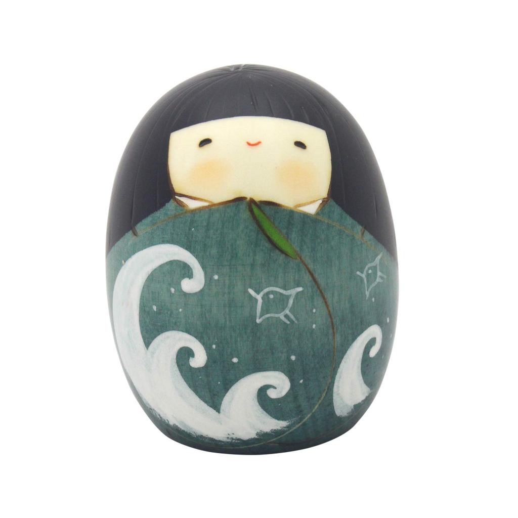 Usaburo Kokeshi Puppe, Made in Japan, Sommer,