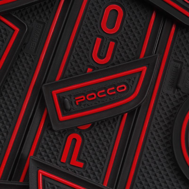 Punkduoduo Car Interior Decoration: Door Slot Pad & Cup Holder