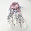 New Print Chiffon Scarf Shawl Women Sunscreen Silk Scarf Turban Long Wrap Beach Travel Outdoor Accessories Trendy Headband