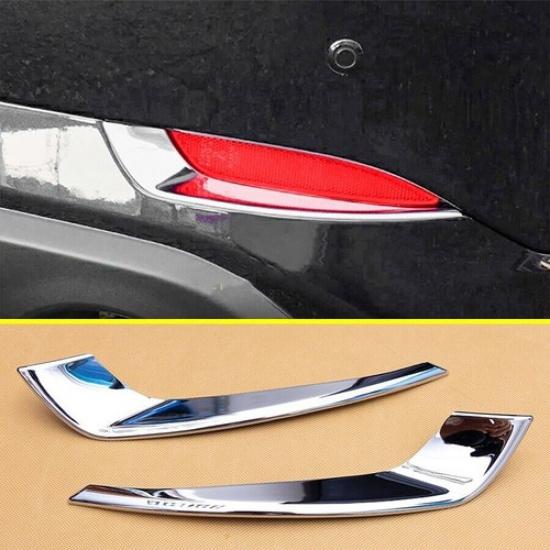 For Mazda CX-5 -2024 Chrome Car Rear bumper Fog Light Lamp frame Cover Trim