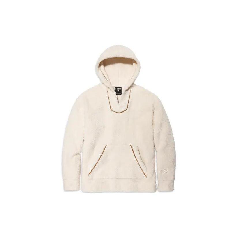 

UGG Толстовка Sandbar Hoodie Solid Color Letter Embroidery Sweatshirt Unisex Hoodies Cream-White 1152968-CRM M