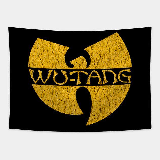 Гобелен Wu tang винтажный wutang 75x100 чёрный