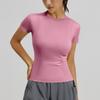 Women's Fashionable Casual Sports Leggings And Short-Sleeved Running And Fitness T-Shirt