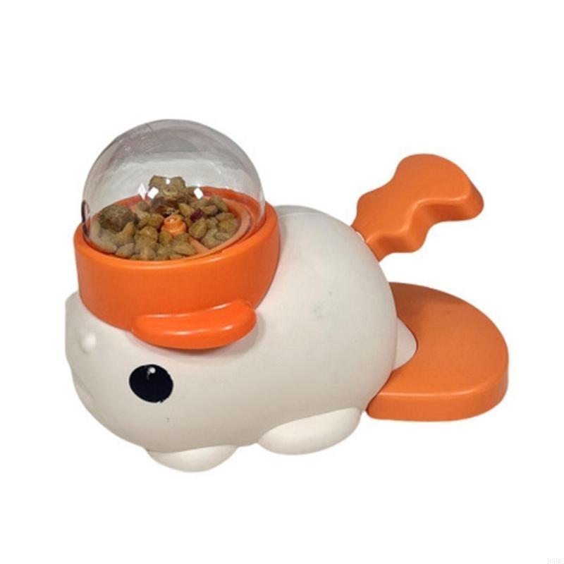 Dog Feeders Toy With Clownfish Design Pet Press Treats Dispenser Indoor Entertainment Toy for Boredom Pet Cats