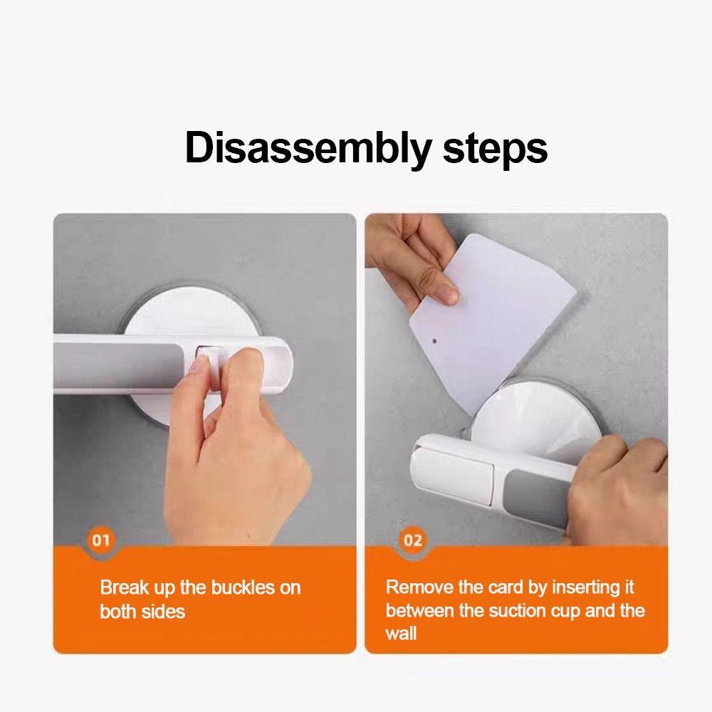 Useful Plastic Suction Cup Handles Anti-Slip Bath Safety Support Handles No Drilling Required Bath Safety Grab Bars Shower