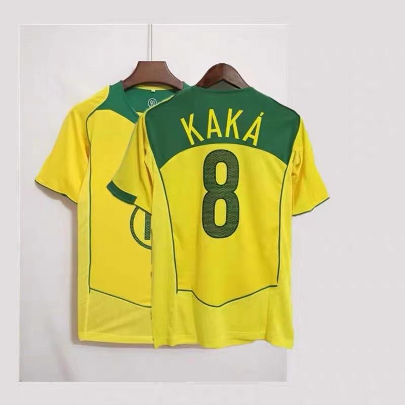 Vintage jersey 0607AC Milan No. 22 Kaka national team Brazil France Portugal short-sleeved home and away jersey