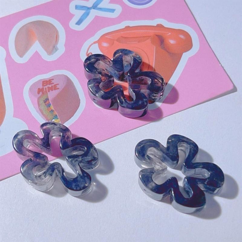 Flower Connector Abstract Large Hollow Flowers Charms Pendant for DIY Hairpin Headwear Earrings Necklaces Jewelry Making