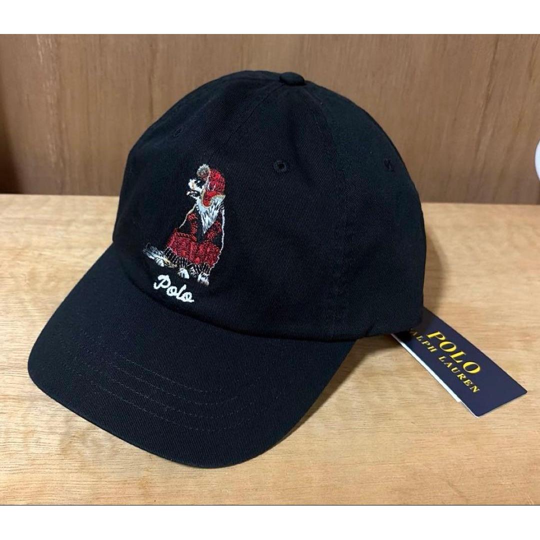 Used Polo Ralph Lauren Cap Black New Unused dog