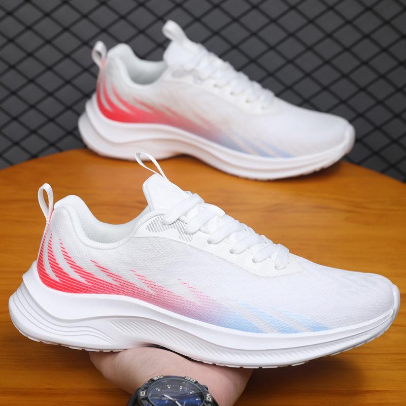 

New summer casual cold sticky sports running shoes, the same for men and women, versatile fly-woven shoes, soft-soled sports sports shoes 35