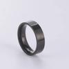 6mm/8mm Wide Stainless Steel Rings for Men Women Simple Smooth Gold Color Black Anniversary Ring Wedding Jewelry Wholesale
