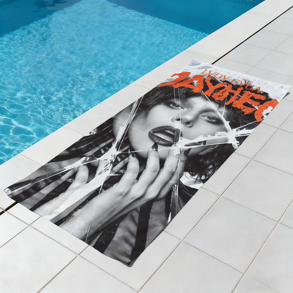 L-lady Mayhem Towel Beach Quick Dry Soft G-gaga-a Pool Towels Gift for Travel Gym Shower Camping Sports