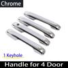 Styling Chrome For Honda Fit Jazz 4 4th Generation Mk4 GR GS   2022 Black Carbon Fiber Door Handle Cover Car