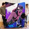 1Pc CyberpunkBartender Print Flannel Blanket, High Quality Comfortable for All Seasons, Home Decor, Warmth and Comfort, Perfect for Christmas Gifts