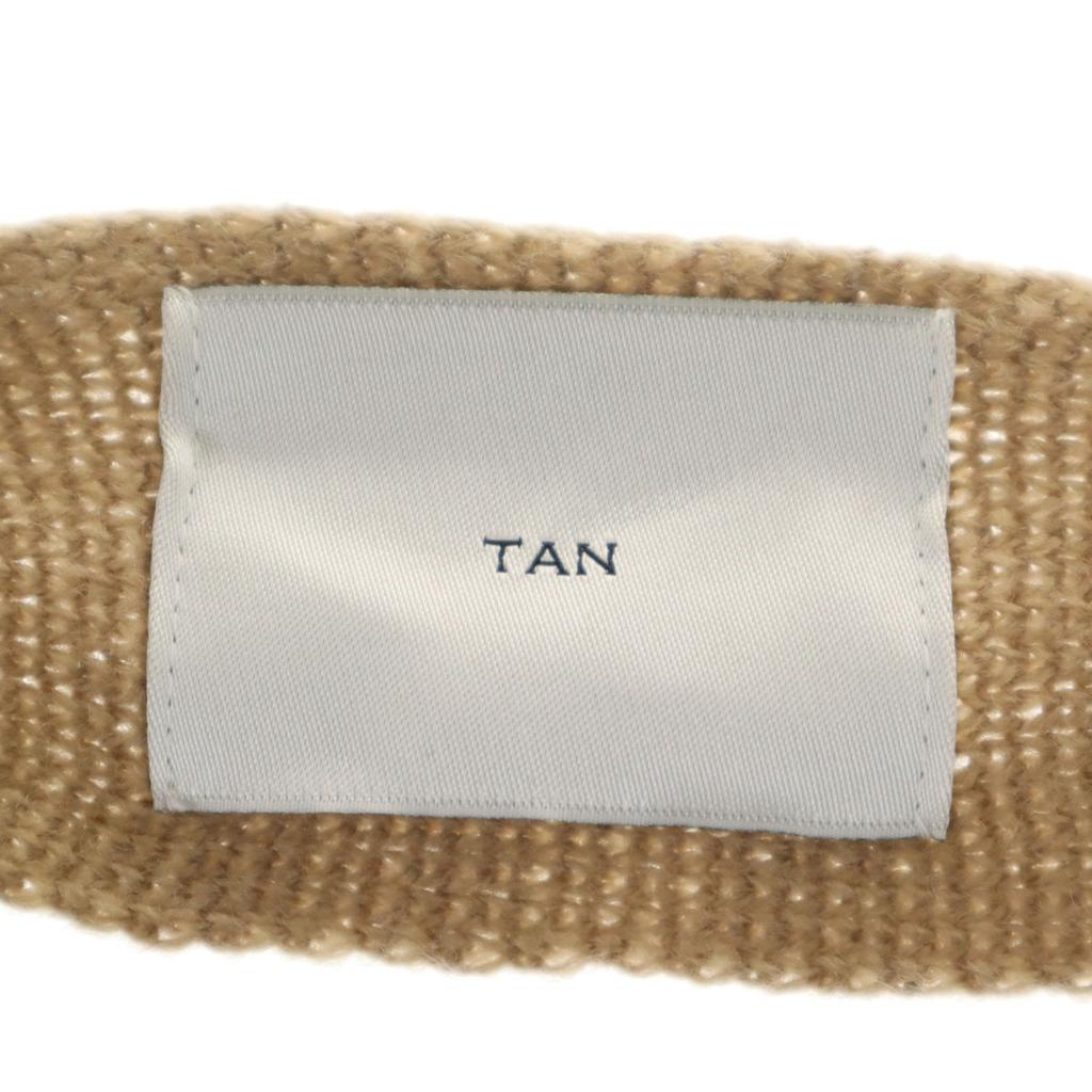 TAN Made In Japan Wool Blend Long Sleeve Knit Bolero F Beige Women Used