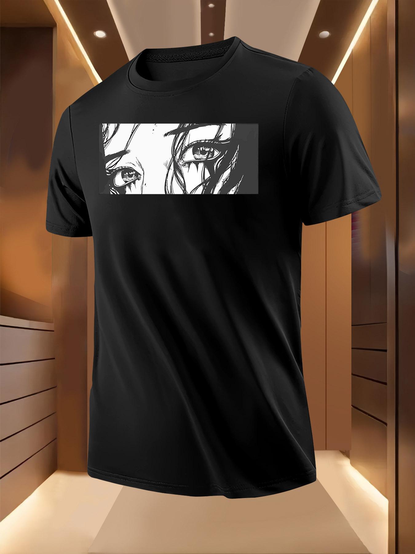 Graphic Tshirt - Expressive Tearful Eyes Design XL