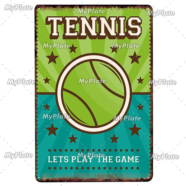 Soccer Metal Sign Vintage Plaque Tin Sign Wall Decor For Home Bar Pub Club Plate Crafts Art Poster Gift Sport Tennis Poster