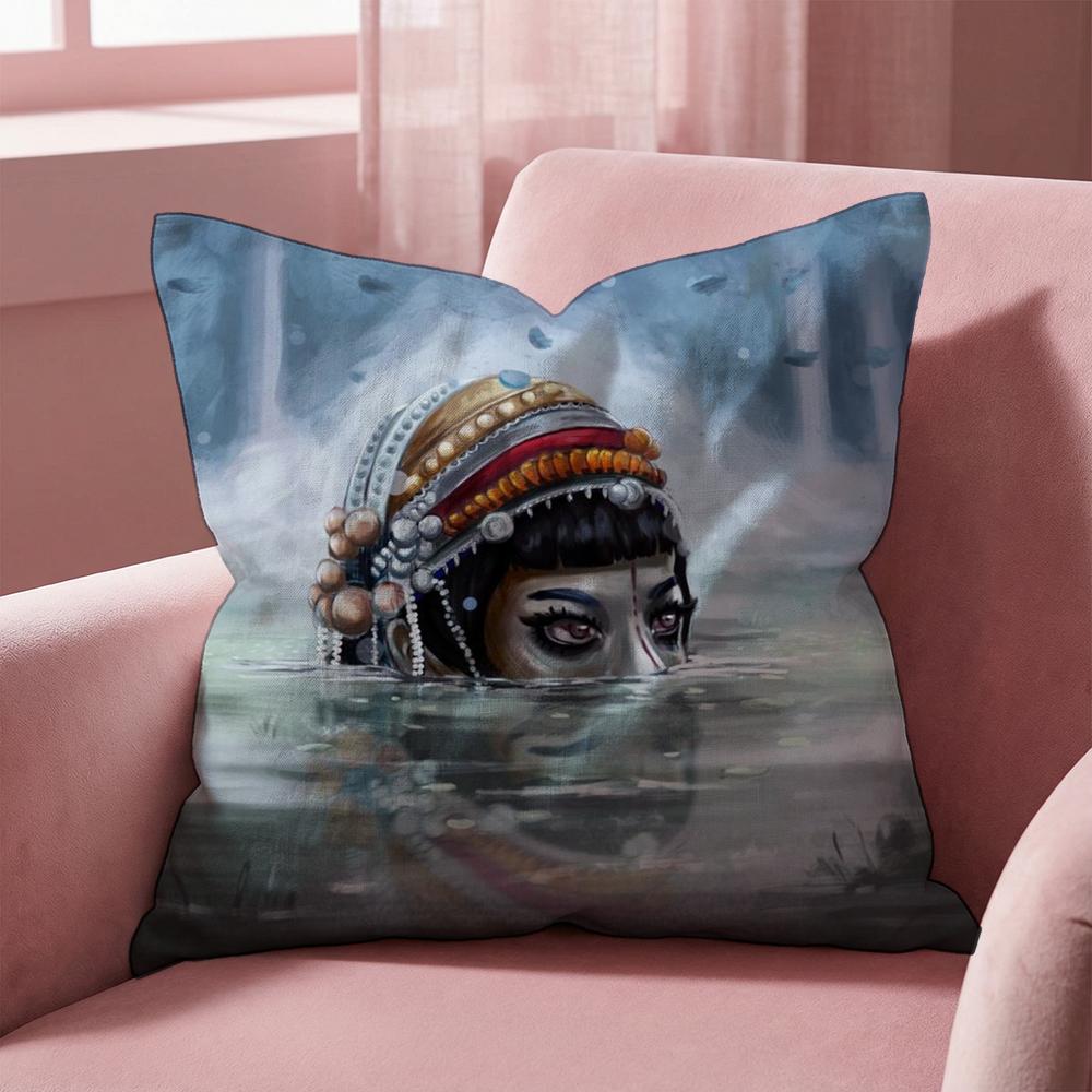 Love D-Death Robots Cushion Cover Multi-Scene Pillow Cover for Home & Car - Reversible, Soft & Durable for Daily Use