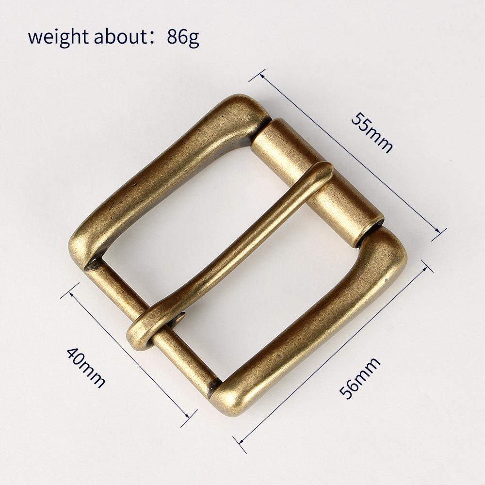 

40mm Antique Bronze Brass Roller Pin Buckle for Men s Leather Belts and Bag Straps антична бронзова кольору