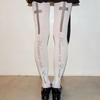 Neue Harajuku Weiße Buchstaben Druck Socken Gothic Retro Stil Y2K Emo Mode Kawaii 2000er Schlank Sitzende Kniestrümpfe für Cosplay Niedlich