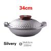 Commercial set Fish hot pot Fondue Chinoise Induction cooking gas universal aluminum pot tajine Thick uncoated soup dry pots