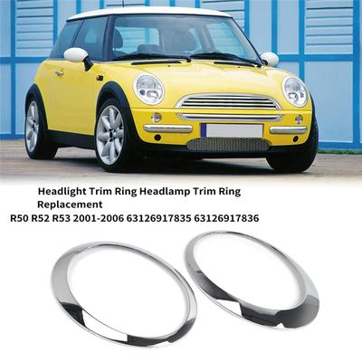 Anillo de Ajuste para Faro Marco Cromado para Faro Para BMW Mini Cooper R50 R52 R53 2001-2006