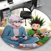 1pc Anime Cartoon Design Round Carpet  Office Chair Mat, NonSlip Rug for Home Decor, Living Room
