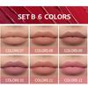 HANDAIYAN 6Pcs Rose Matte Liquid Lipstick Set Waterproof Non Stick Long Lasting Lip Gloss Lip Makeup