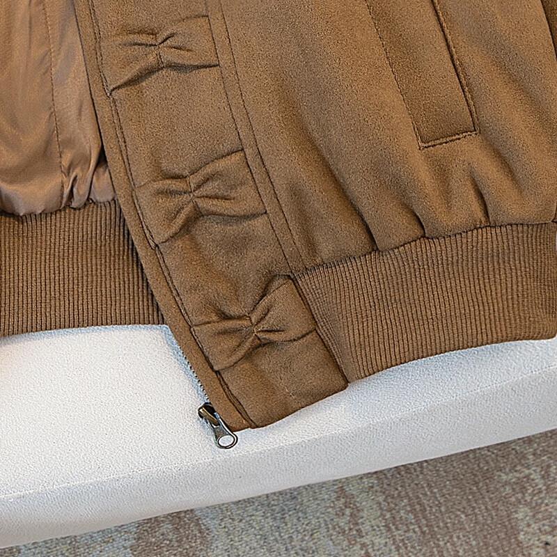 Sibaishe Damen Elegante Revers Überschulterte Kurze Jacke