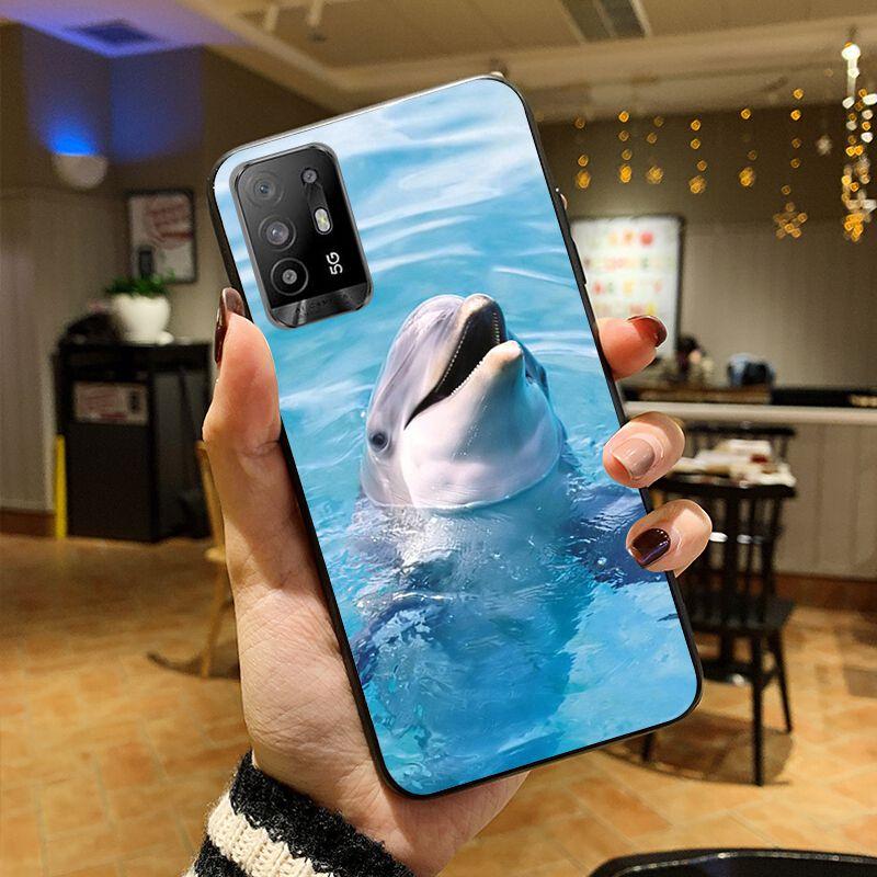 Funda Dance Of Dolphin Phone Cover For OPPO A74 A94 5G A3S A5 A5S A9 A12 A15 A15S A52 A53 A53S A72 A73 2020 A91 5G Cases Coque